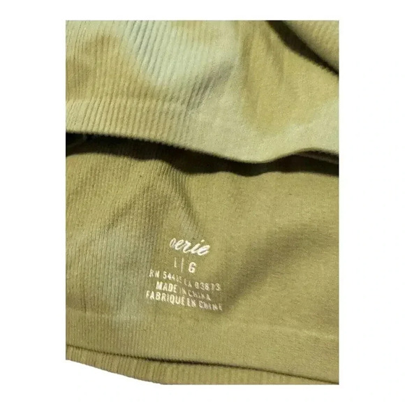 Aerie Size Large Green Seamless Strappy Longline‎ Bralette - Picture 4 of 4